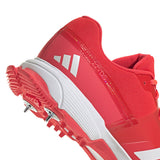 ADIDAS 22YDS LUCID RED SPIKE CRICKET SHOES - SENIOR