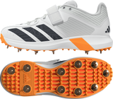 ADIDAS ADIPOWER INCURZA ORANGE/WHITE SPIKE CRICKET SHOES - SENIOR