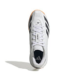 ADIDAS HOWZAT WHITE/ORANGE RUBBER CRICKET SHOES - SENIOR