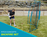 DIMENSION SPORT PITCH CONCEPTS BACKFIRE BATTING NET