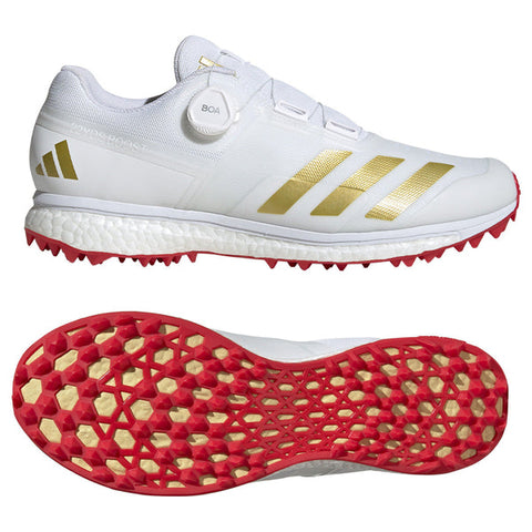 ADIDAS 22YDS BOOST GOLD MET RUBBER CRICKET SHOES - SENIOR