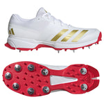 ADIDAS 22YDS GOLD MET SPIKE CRICKET SHOES - SENIOR