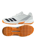 ADIDAS 22YDS WHITE/ORANGE RUBBER CRICKET SHOES - SENIOR