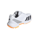 ADIDAS 22YDS WHITE/ORANGE RUBBER CRICKET SHOES - SENIOR