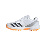 ADIDAS 22YDS WHITE/ORANGE RUBBER CRICKET SHOES - SENIOR