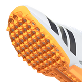 ADIDAS 22YDS WHITE/ORANGE RUBBER CRICKET SHOES - SENIOR