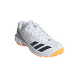 ADIDAS 22YDS WHITE/ORANGE RUBBER CRICKET SHOES - SENIOR