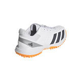 ADIDAS HOWZAT WHITE/ORANGE RUBBER CRICKET SHOES - SENIOR