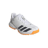 ADIDAS HOWZAT WHITE/ORANGE RUBBER CRICKET SHOES - SENIOR