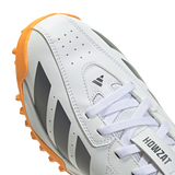ADIDAS HOWZAT WHITE/ORANGE RUBBER CRICKET SHOES - SENIOR