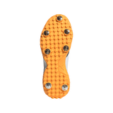 ADIDAS HOWZAT WHITE/ORANGE CRICKET SPIKE SHOES - SENIOR